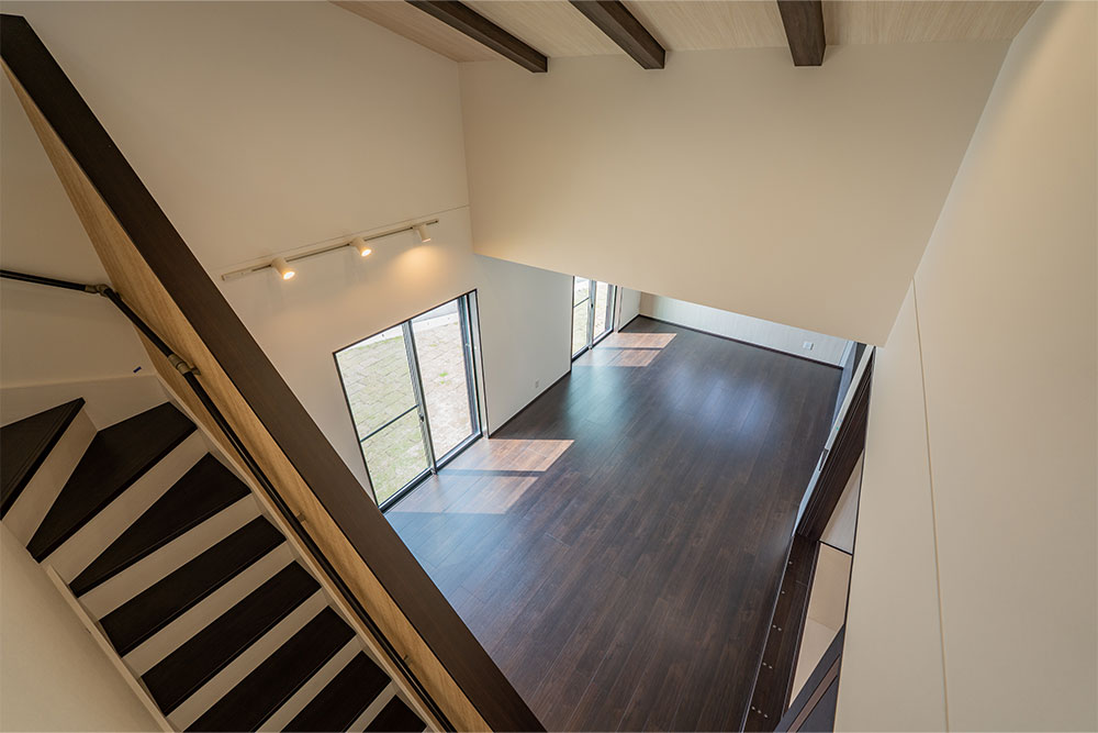 ロフトから見たLDK