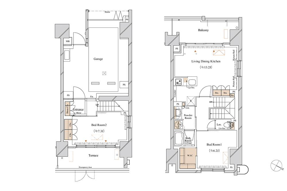 103号室の間取図