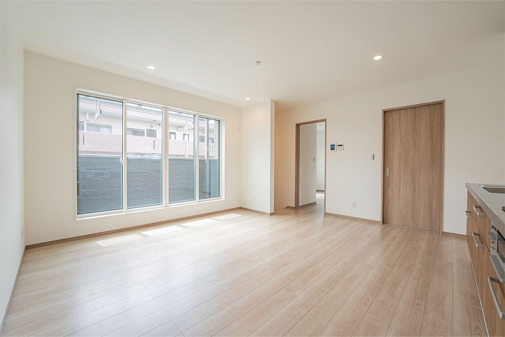 南東採光のLDK（12帖）