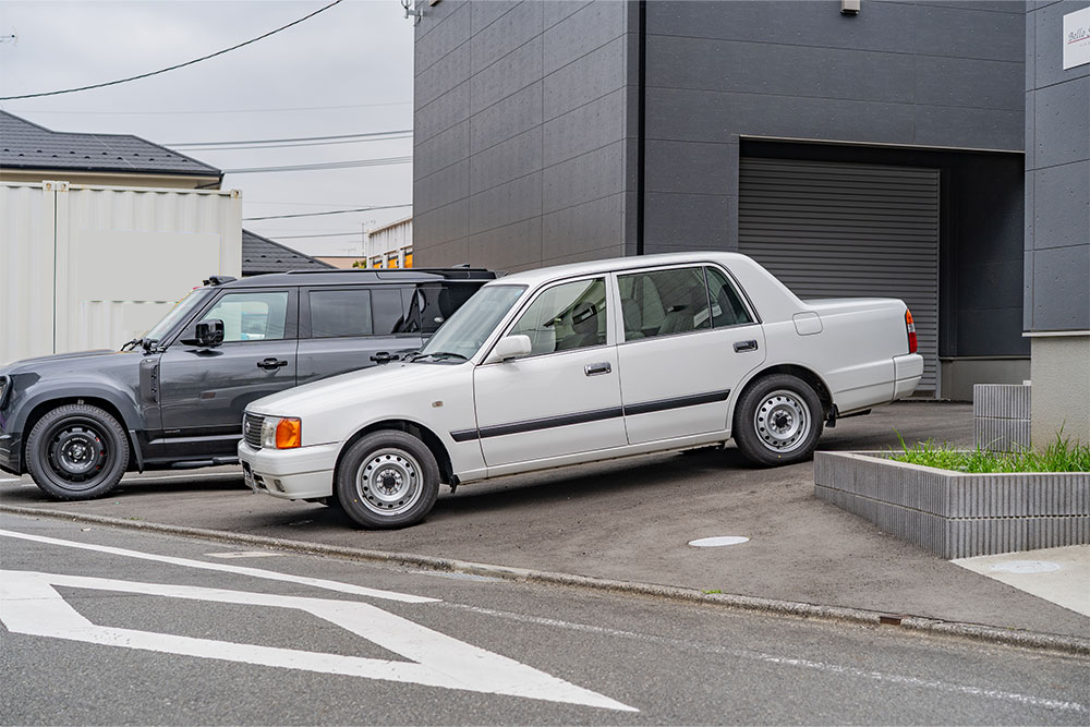 敷地入口のスロープ