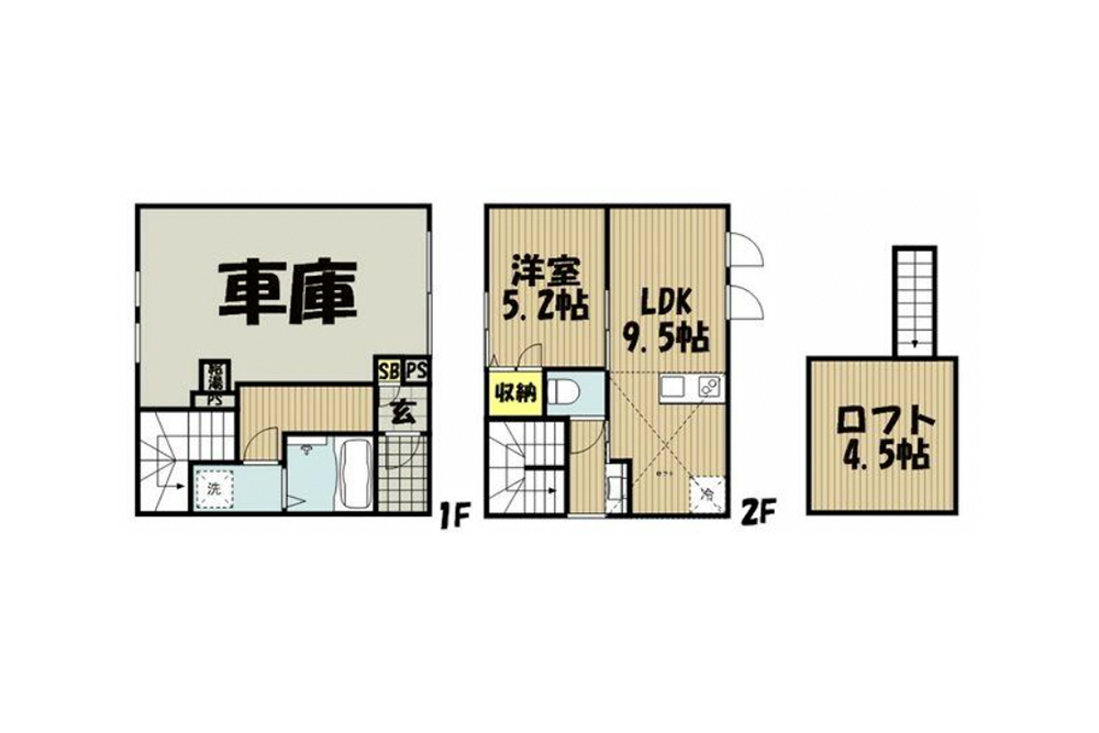 102号室の間取図