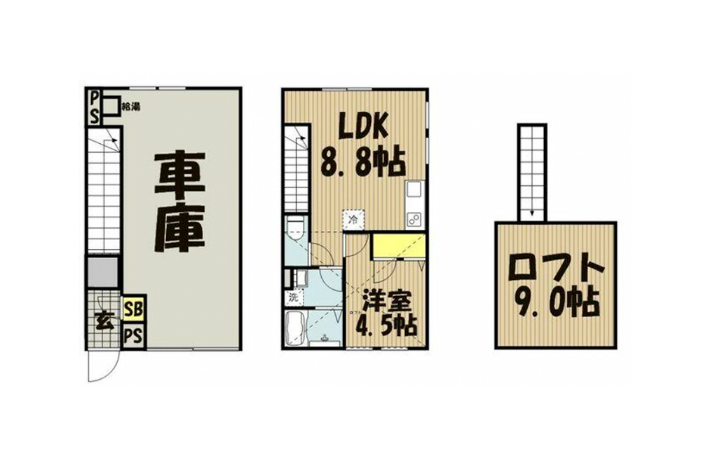 105号室の間取図
