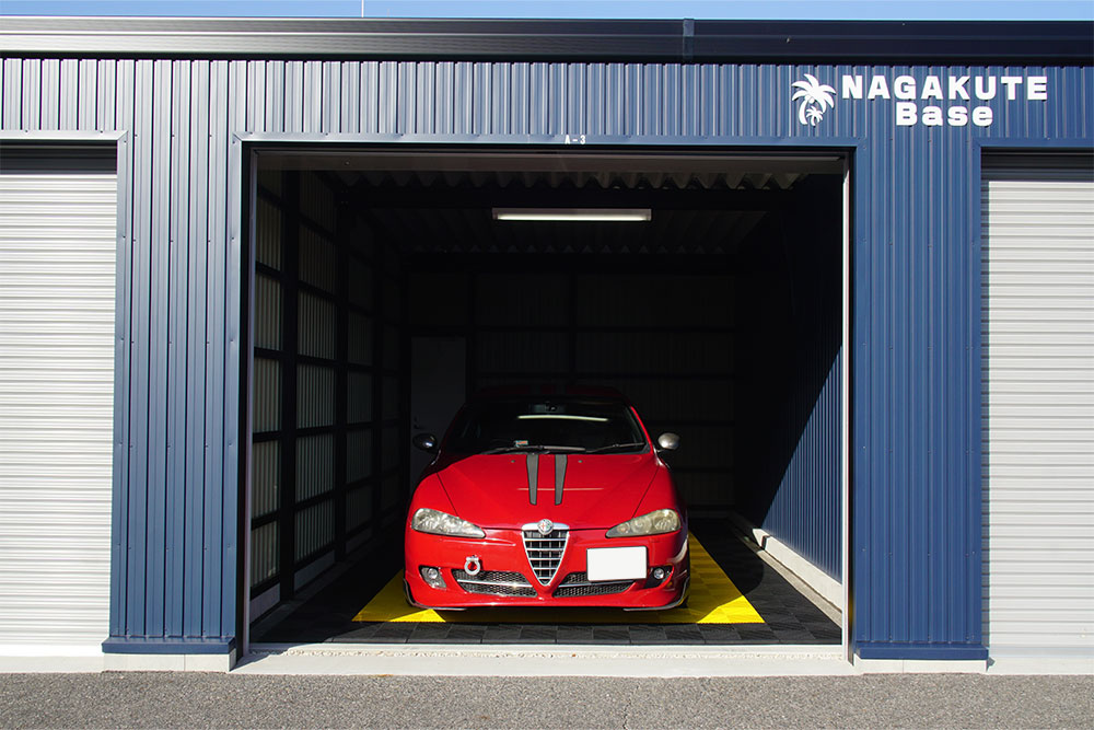 電動シャッターの開口幅は約2.8m