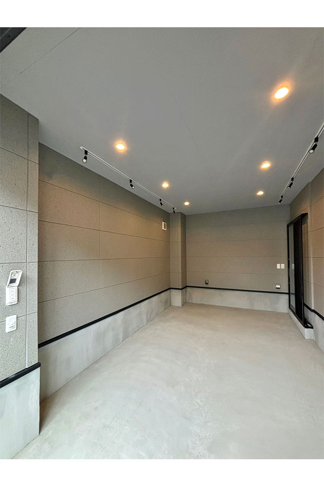 A区画のガレージ内観