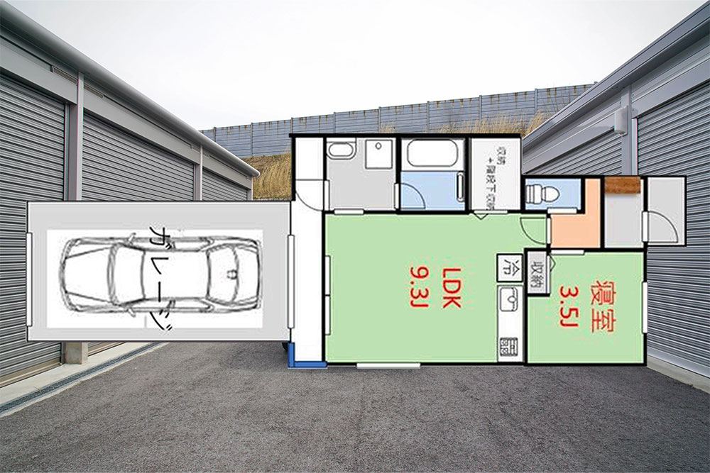 101号室の間取図
