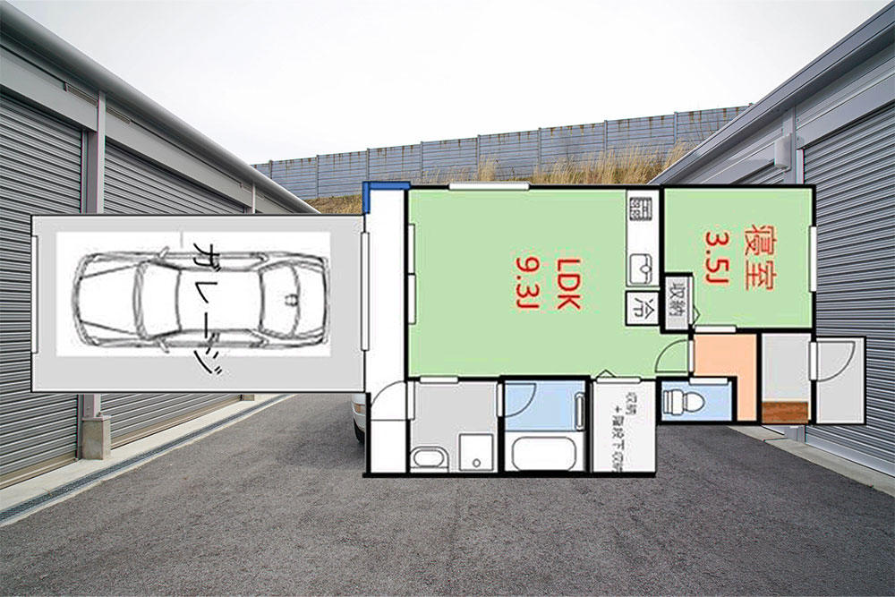 102号室の間取図