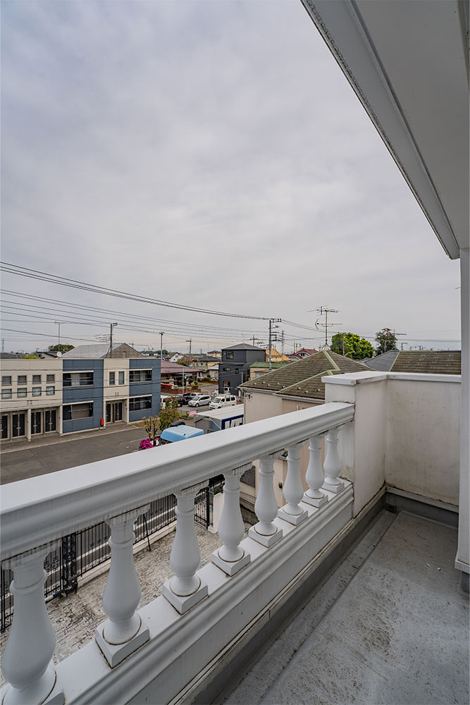 北側バルコニー