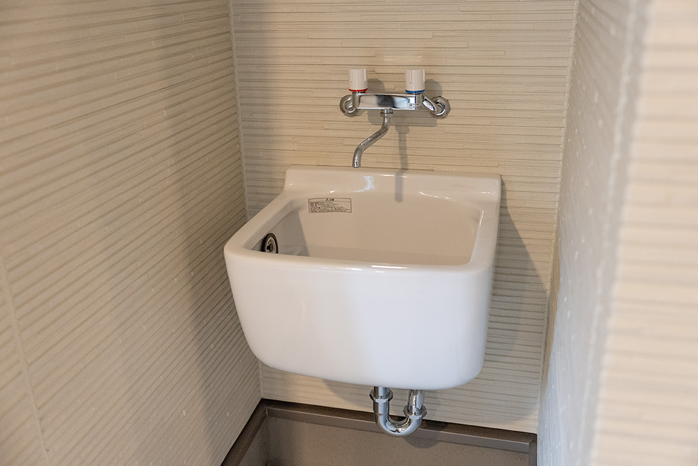 お湯の出る流し台