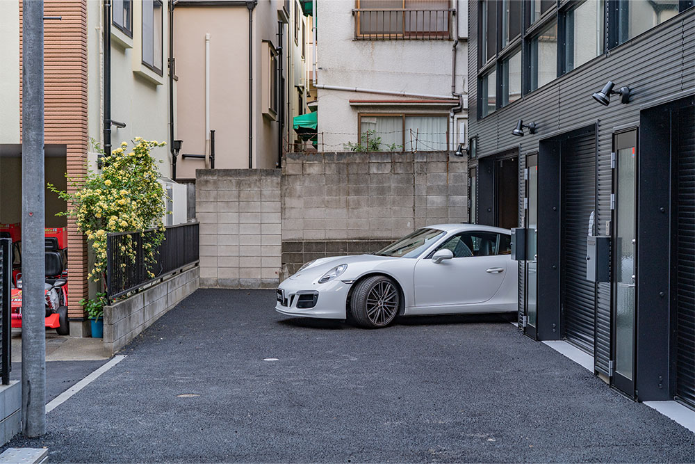 敷地内車路の様子