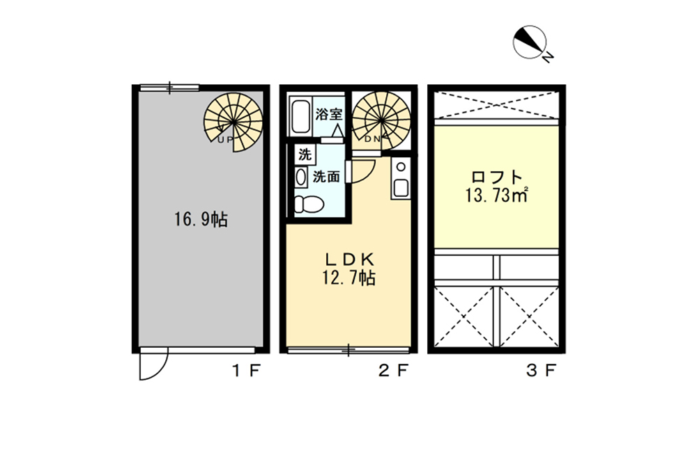 2号室の間取図