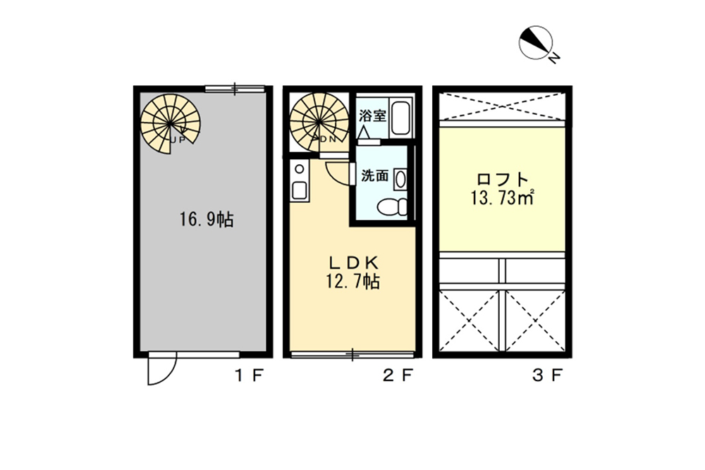 3号室の間取図