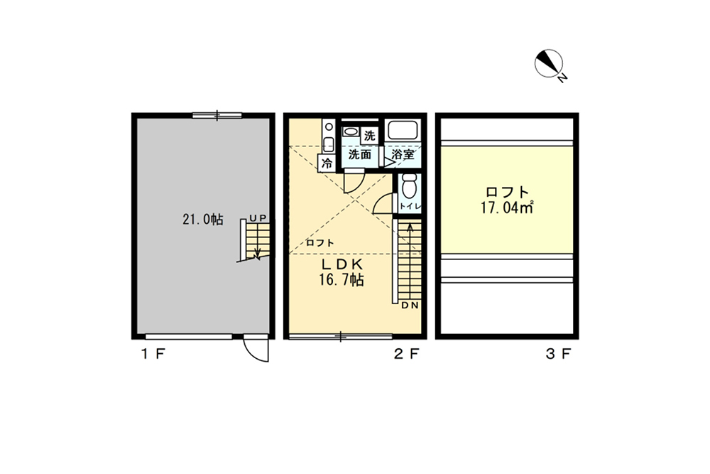 4号室の間取図