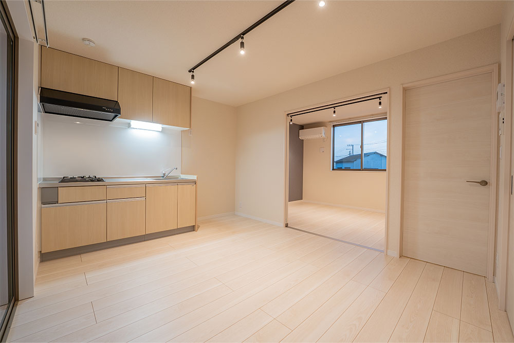 シンプルで無駄のない1LDK