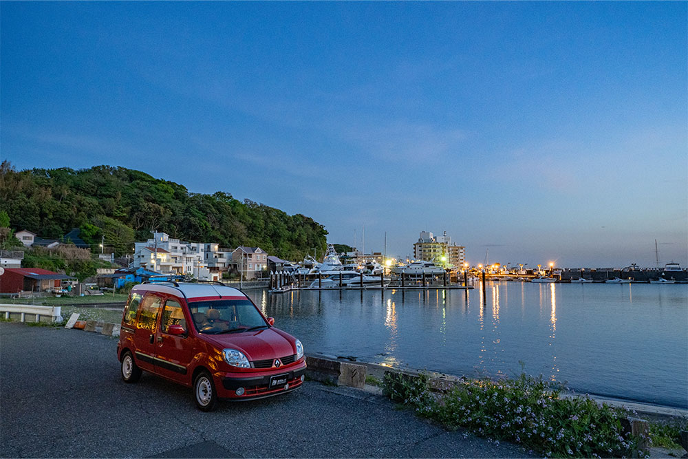 黄昏時の芦名海岸