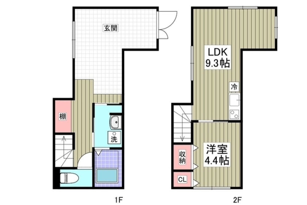 104号室の間取図