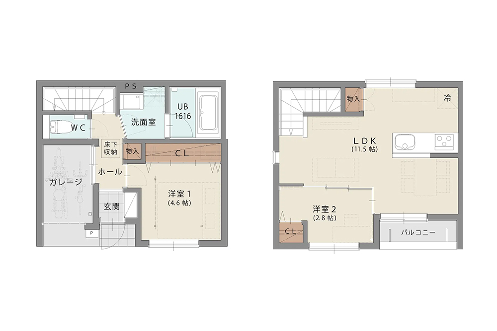 A01の間取図