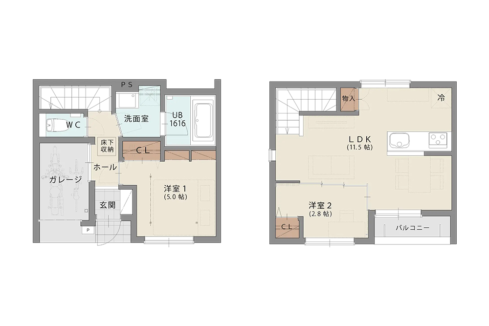 B02/C03の間取図