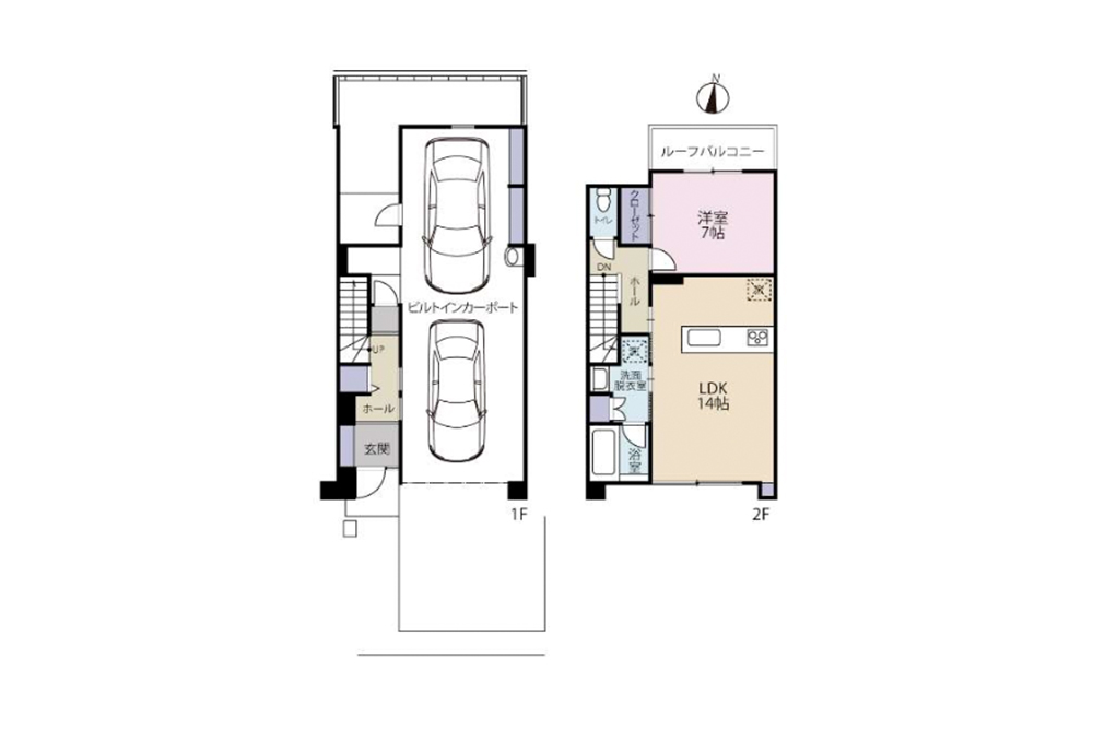 02号室の間取図