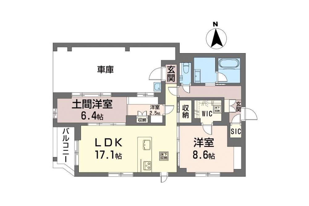 102号室の間取図