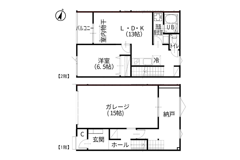 C号室の間取図