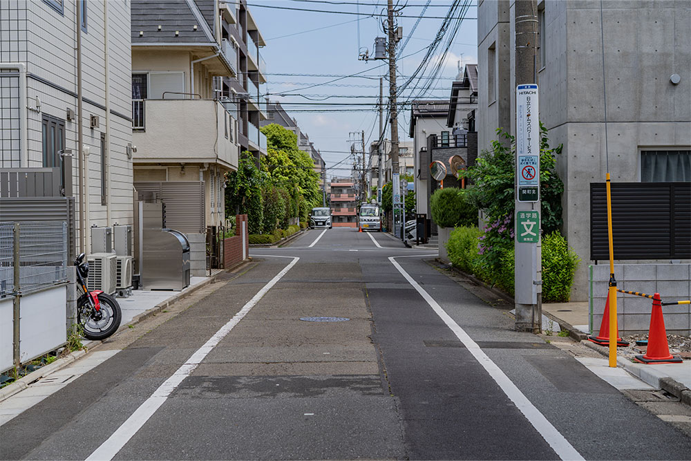 前面道路の様子