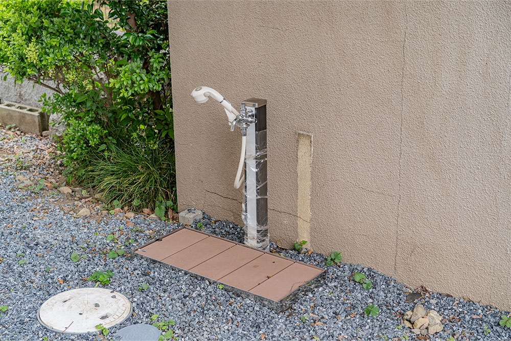 ペット用の足洗い場