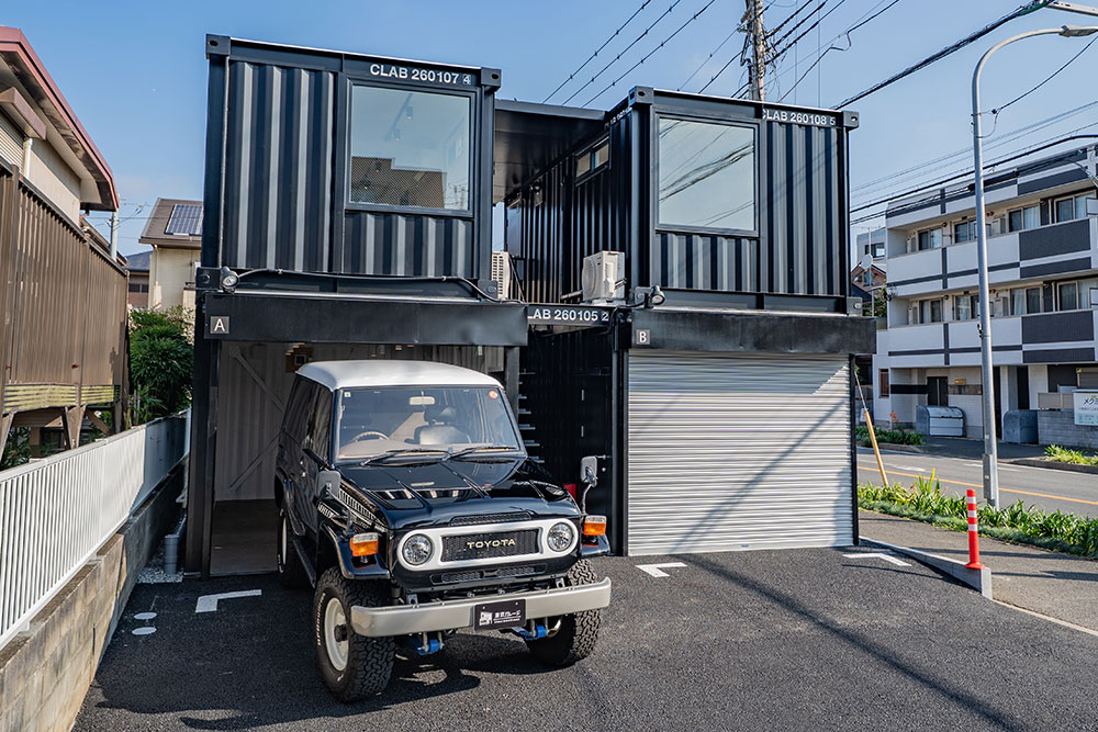 千葉県千葉市花見川区幕張本郷4丁目の賃貸ガレージハウス「Cocont幕張」とランクル70PX10