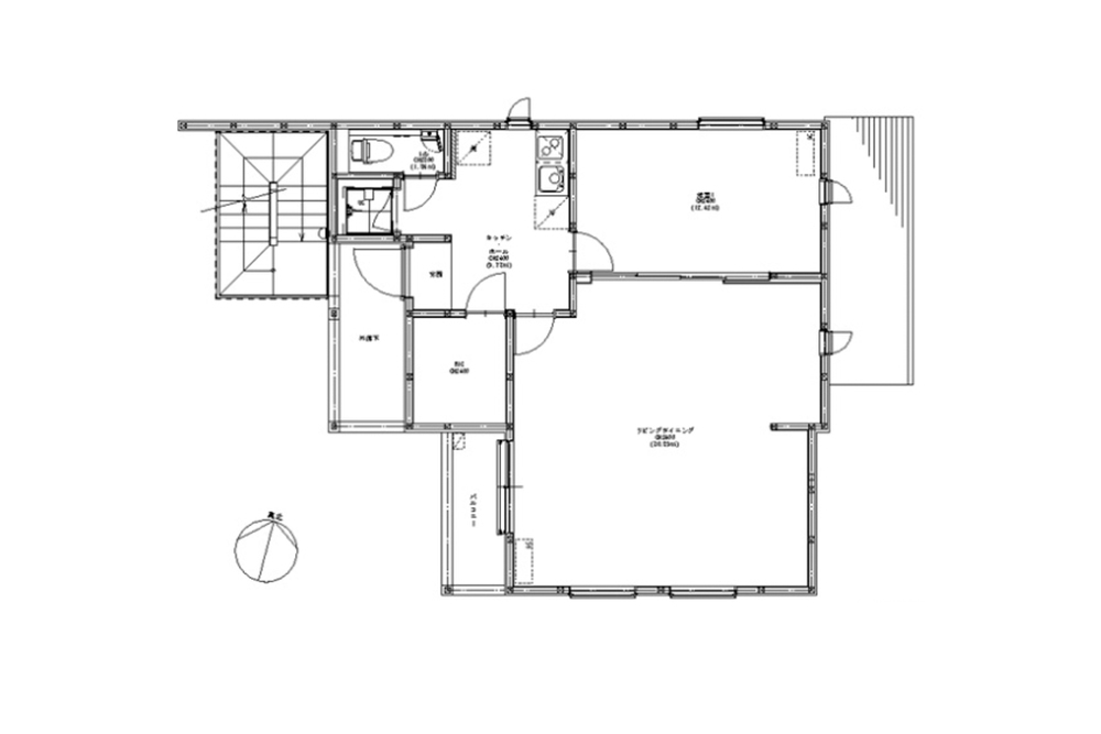 201号室の間取図