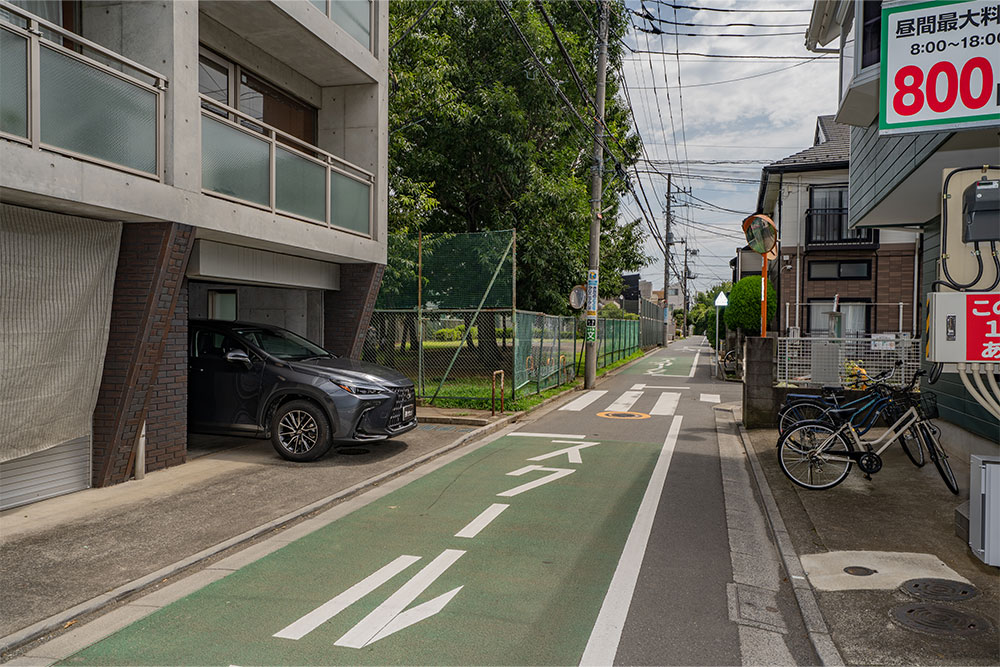 前面道路の様子