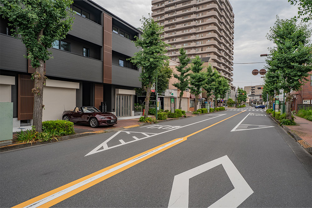 前面道路の様子