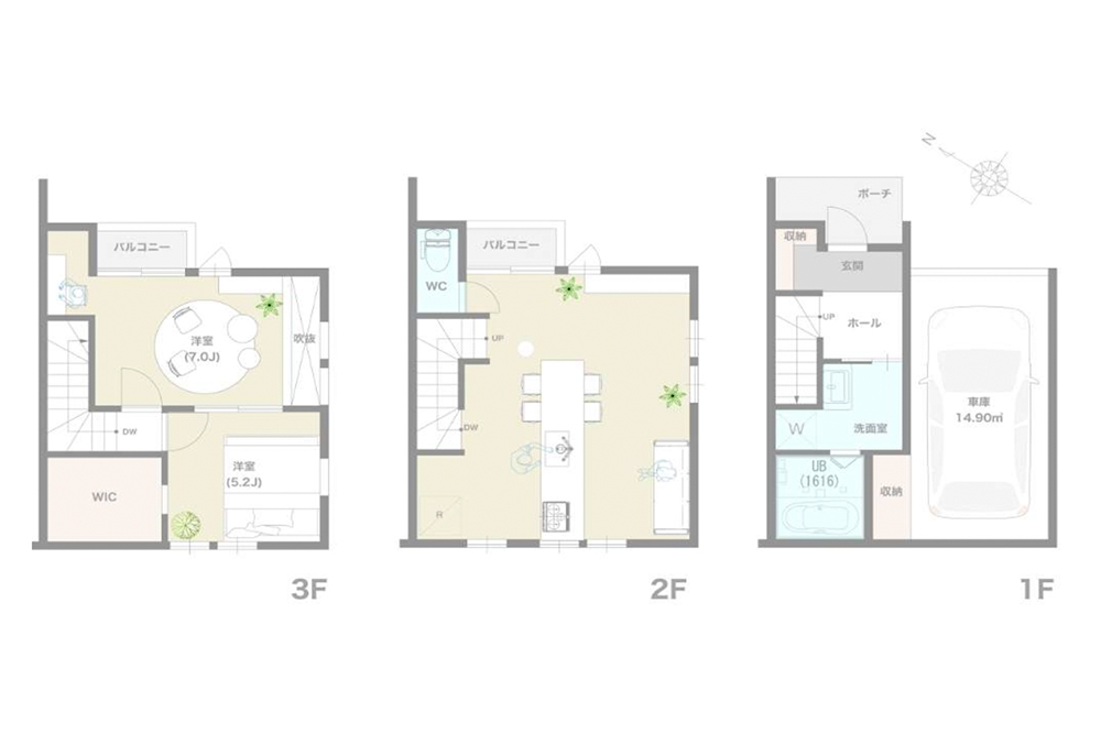C号室の間取図