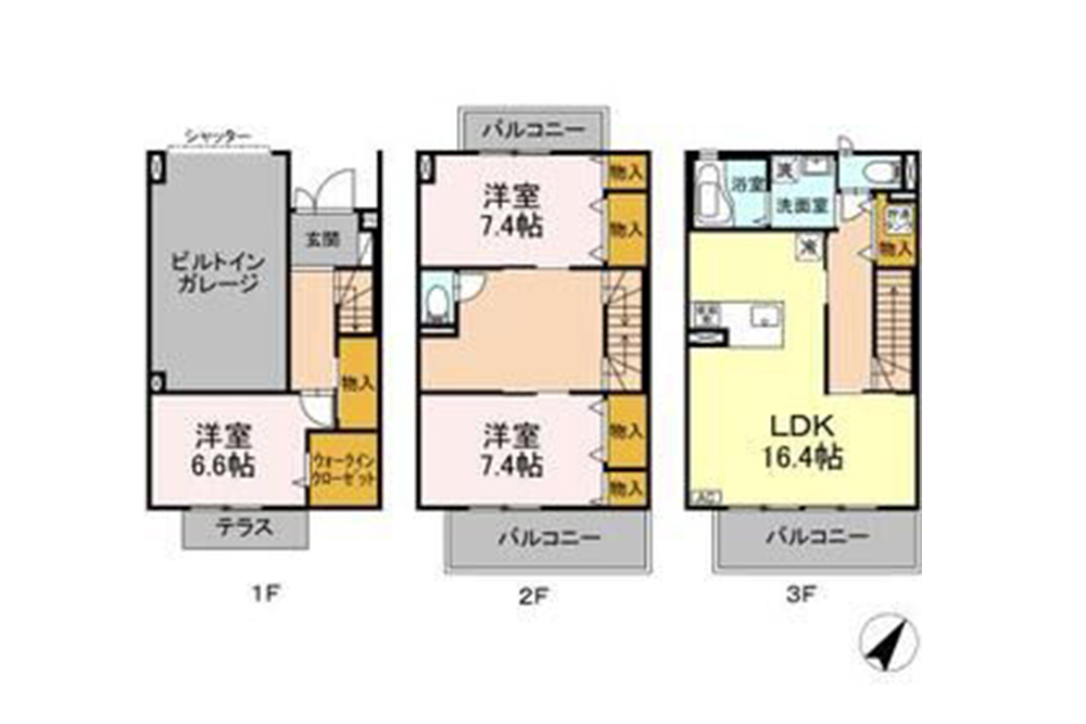 102号室の間取図
