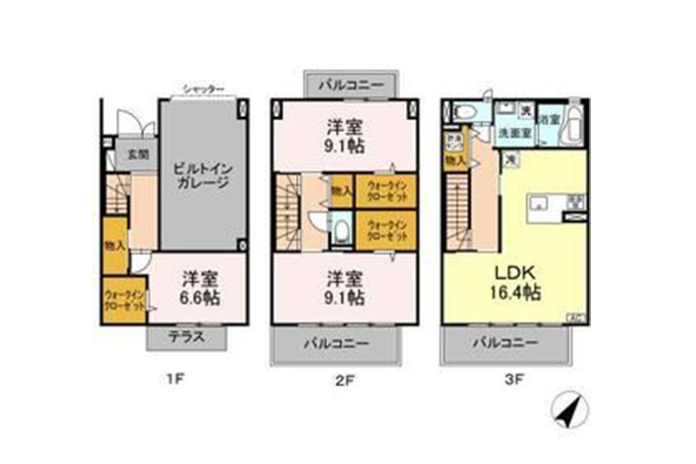 103号室の間取図