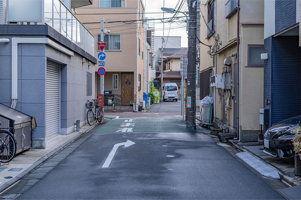 前面道路の様子