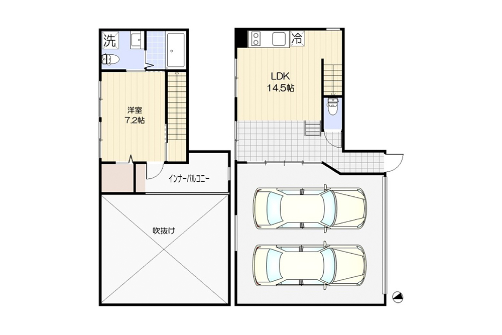 A号室の間取図