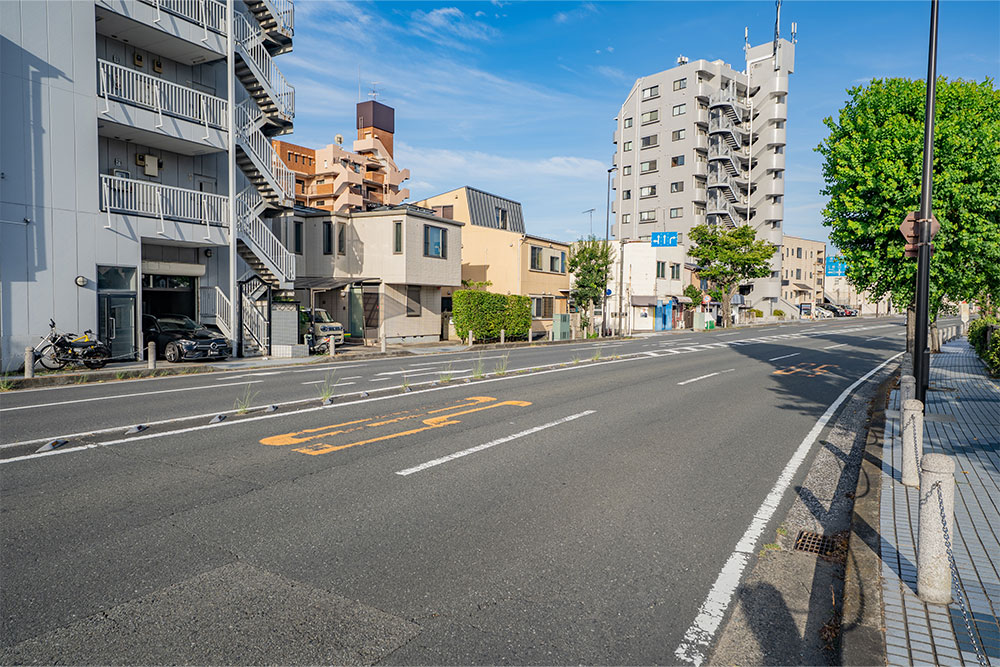 前面道路の様子