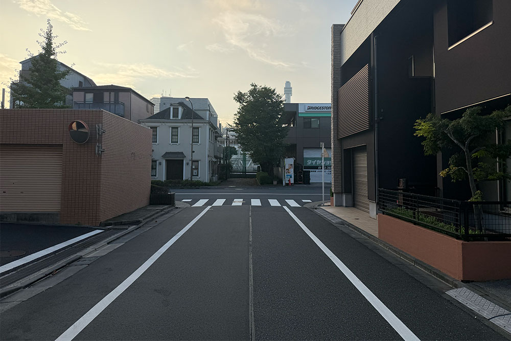 前面道路の様子