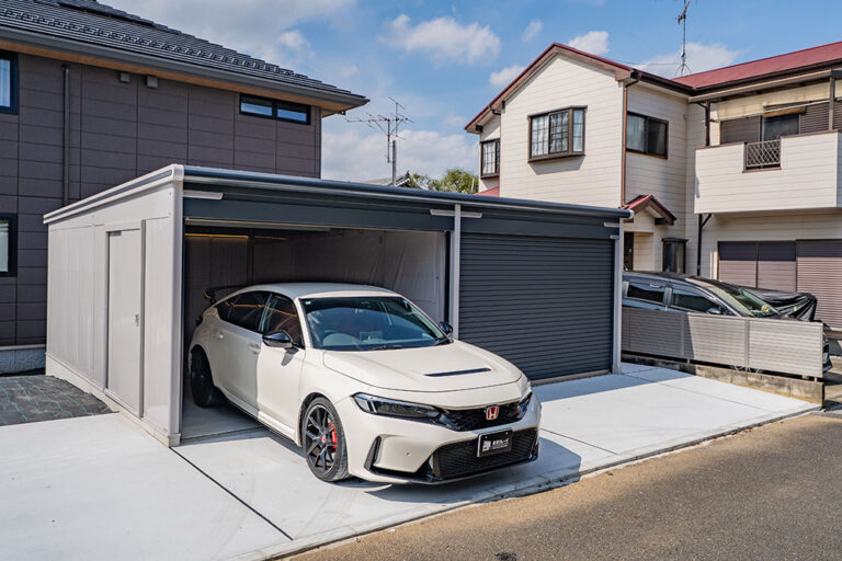 電動シャッター＆100V完備、増車を支える貸しガレージ｜鎌ケ谷市