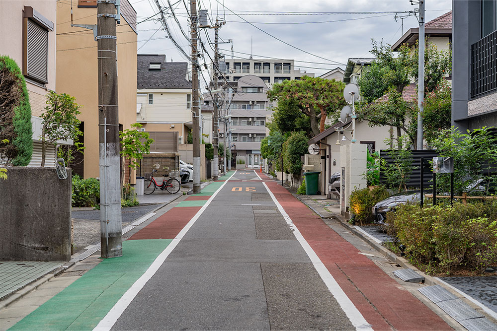 前面道路の様子