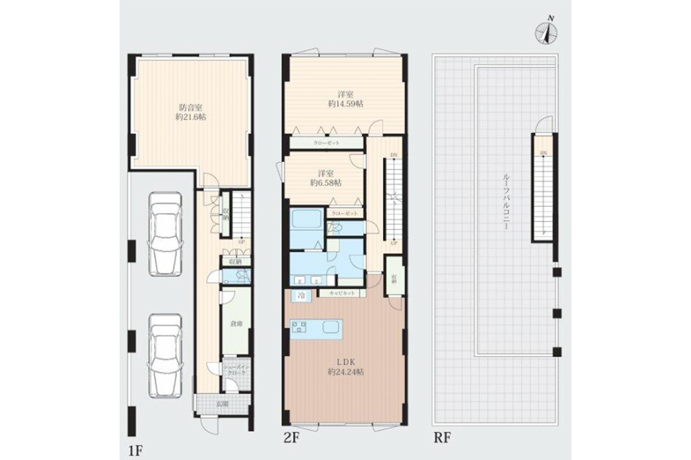 A号室の間取図