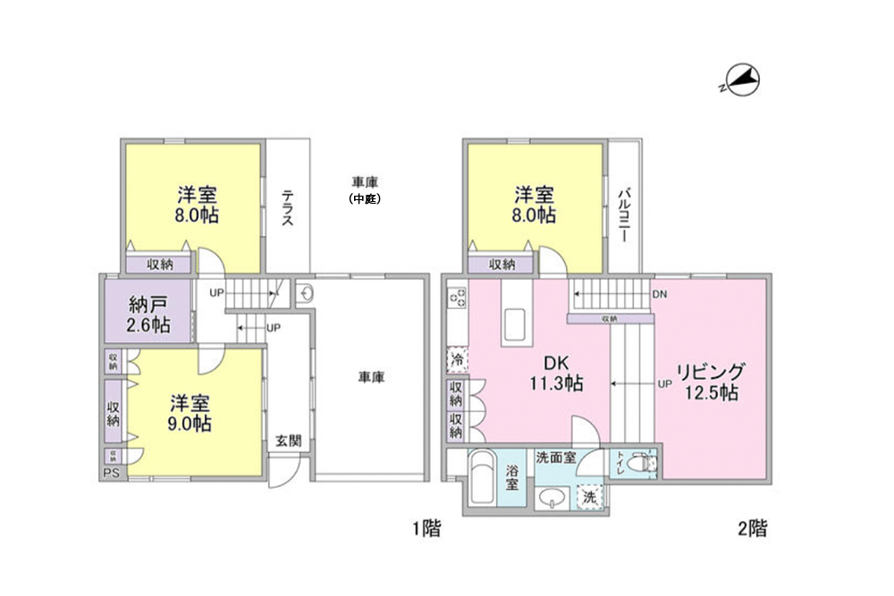 A号室の間取図