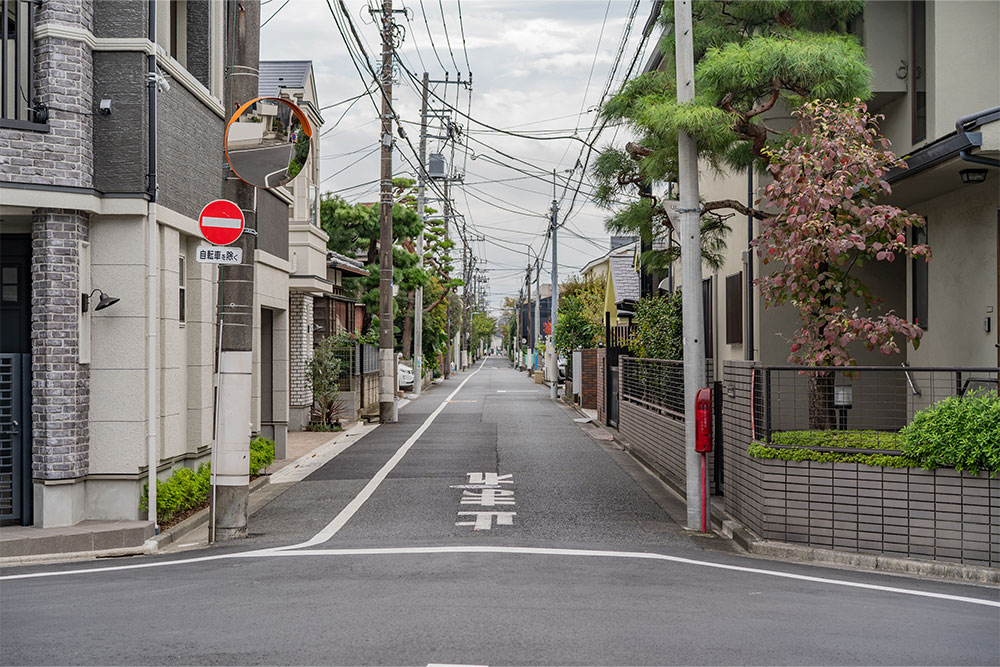 南西側5.2m道路の様子