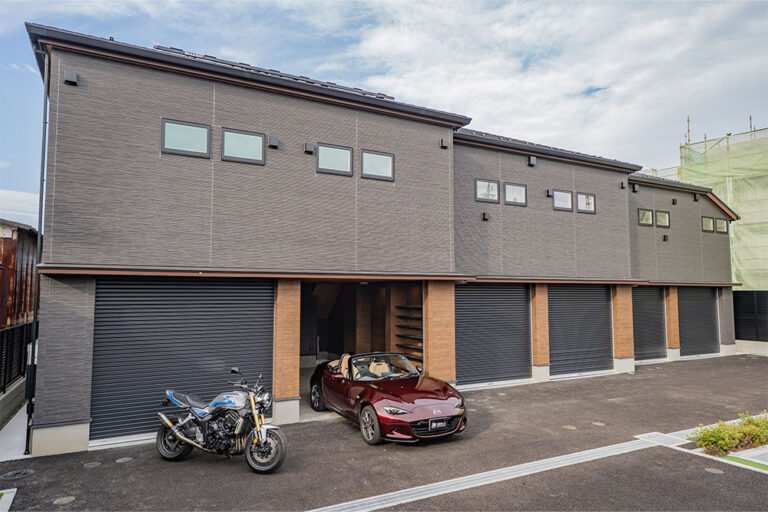 住友林業施工、街道沿いの機動力とプライバシーを両立した6戸｜立川市